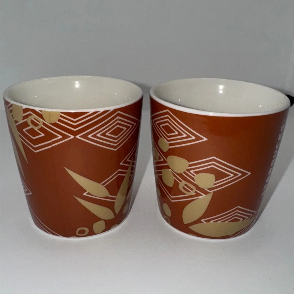 Starbucks Espresso Demitasse Mug Set 2013 ‘Ethiopia’ Collection 3oz